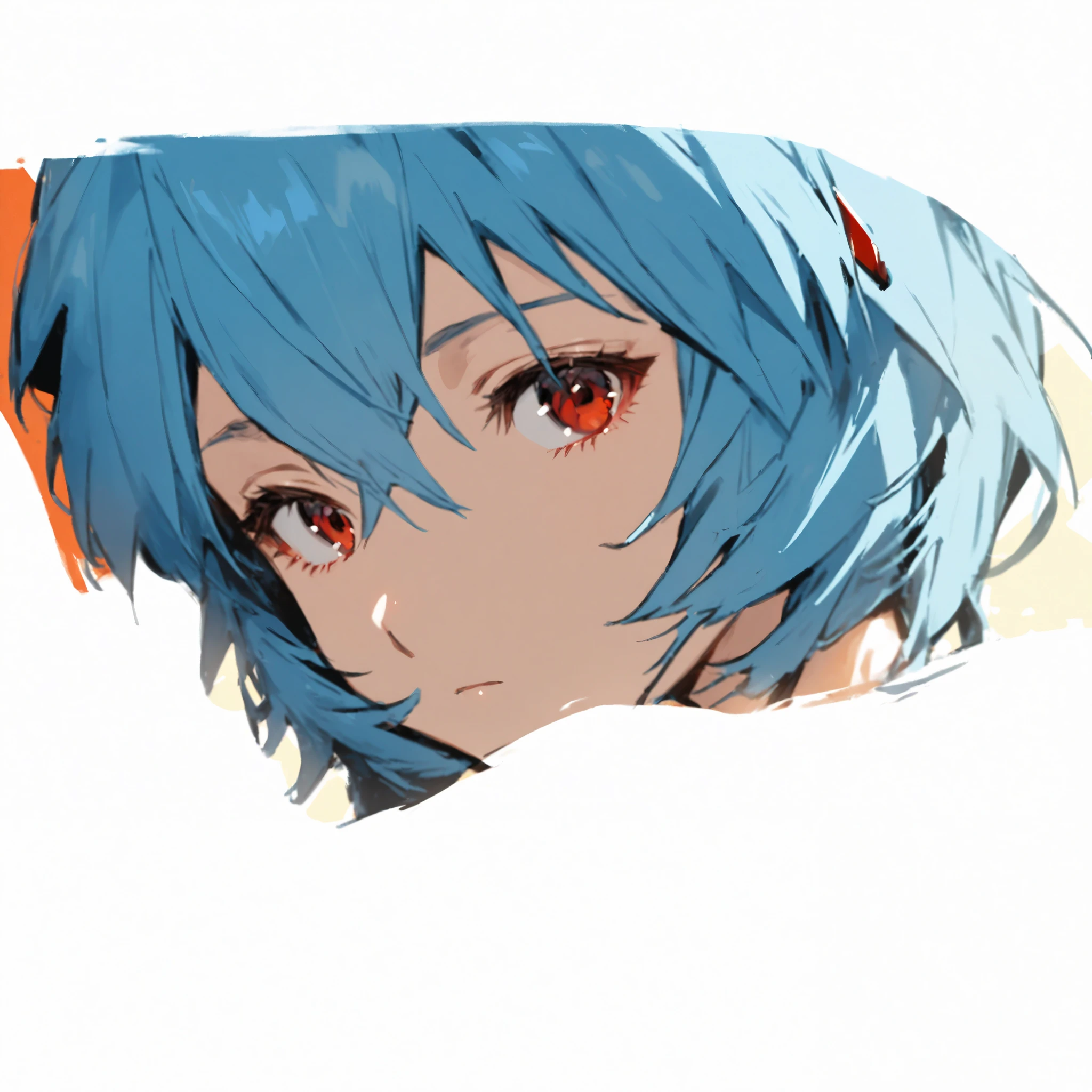 Rei Ayanami、 expressionless