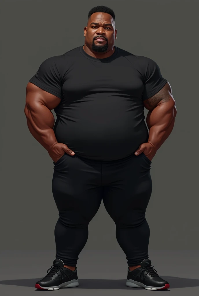 big fat black man