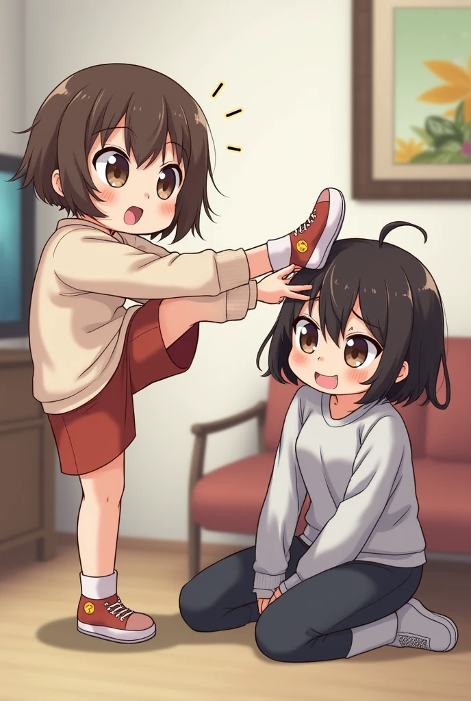 a cartoon boy and girl ハグging each other on the ground, Little, Little anime, they are crouching, yoshitomo nara and aya takano, anime Little, couple pose, hugging her knees, cute anime, boy and girl, , sakimichan, ah、sex, naked, Pussy, girl is crying, girl is crying, tears, boy and girlがsex, boy and girl having sex, sex in the back, spermが周りに垂れている, sperm, Sperm dripping around, mucus dripping from the feet, barefoot, Sex, copulation, カップルのsex, , sperm, semen,