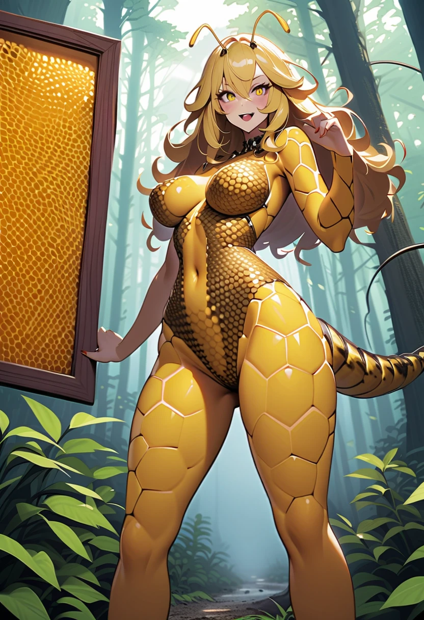 Anthropomorphic, furry, scaly, woman monster hybrid, Dinosaur, Tyrannosaurus, High Cut Leotard Black and gold color Lace, Busty breasts, Thicc, Hourglass Body, muscular body, Sexy Legs, Sexy Hips, Long Brown Hair mane, Sharp Teeth, Saber Fangs, Beastly, Beautiful, Sexy, Fierce, Savage, Giant, Tail, bare feet, Redish Brown Scales, proud, lovely, majestic, Regal Looking, Jewelry, Wild, Big Head, Strong, Powerful, Proud, Monstrous, Feral, Loving, standing upright on two legs, hot reptile humanoid woman, curvy body, fit body, short arms, sensual, loving wife, close up, no background, clear background,
