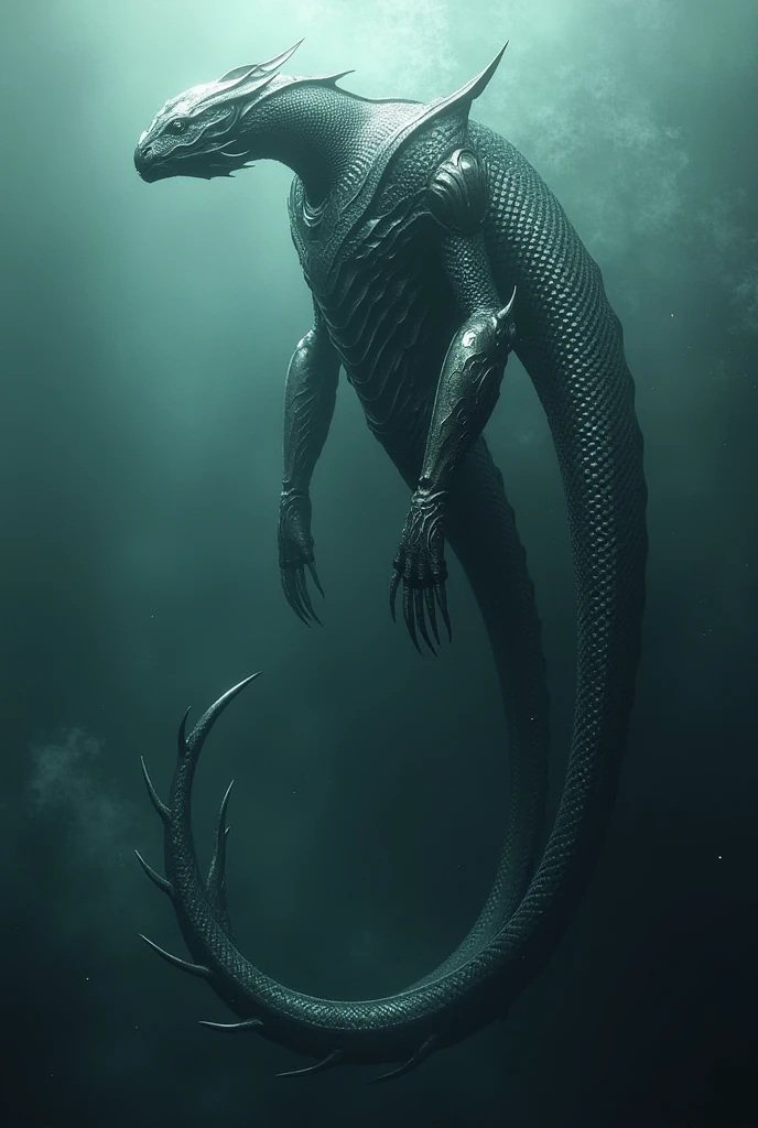 A gigantic extraterrestrial creature that has lain dormant for millennia in the city of R'lyeh, sunk beneath the waves of the Pacific Ocean, Cthulhu is worshipped as a god by misguided humans and aquatic beings alike, who have worshipped him since time immemorial through antediluvian sculptures. These reproduce his vaguely humanoid form, complete with cuttlefish head, octopus tentacles and dragon-like wings.