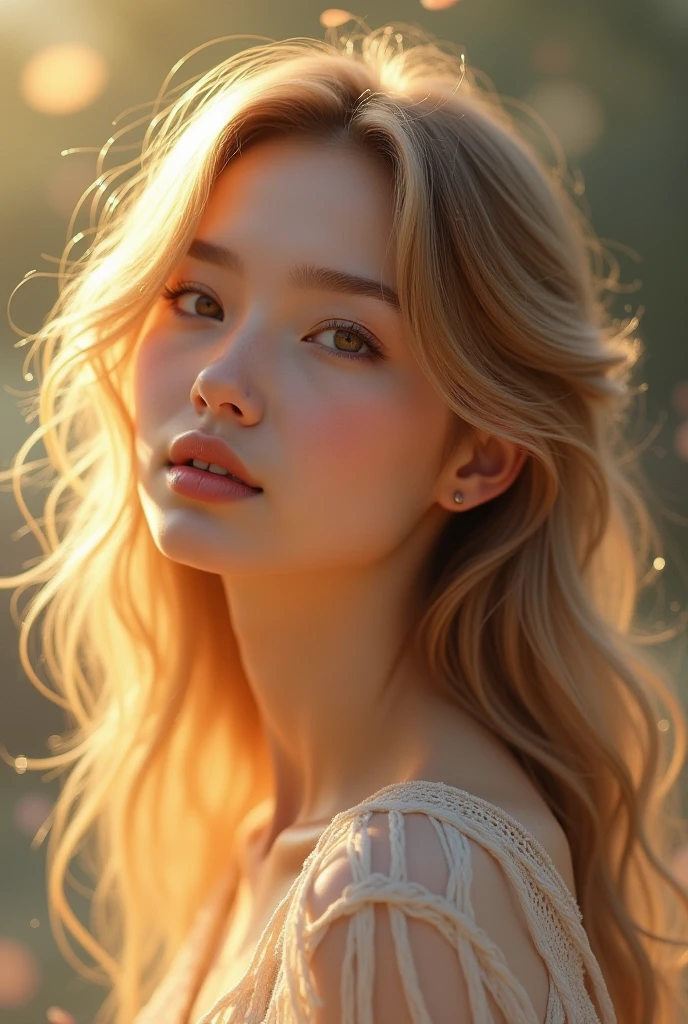 best quality,realistic,portrait,"toppless woman","beautiful detailed eyes","soft and delicate skin","long flowing hair","elegant and graceful pose","subtle lighting","subtle background","","vivid colors" very slutty