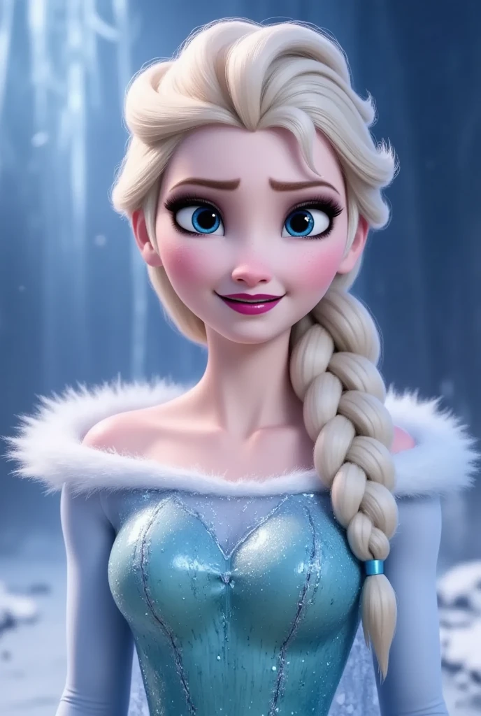 a detailed realistic portrait of elsa from frozen, beautiful detailed eyes, beautiful detailed lips, extremely detailed face and skin, long eyelashes, blonde hair, ice crown, ice dress, ice magic, snowy winter background, cinematic lighting, highly detailed, photorealistic, 8k, best quality