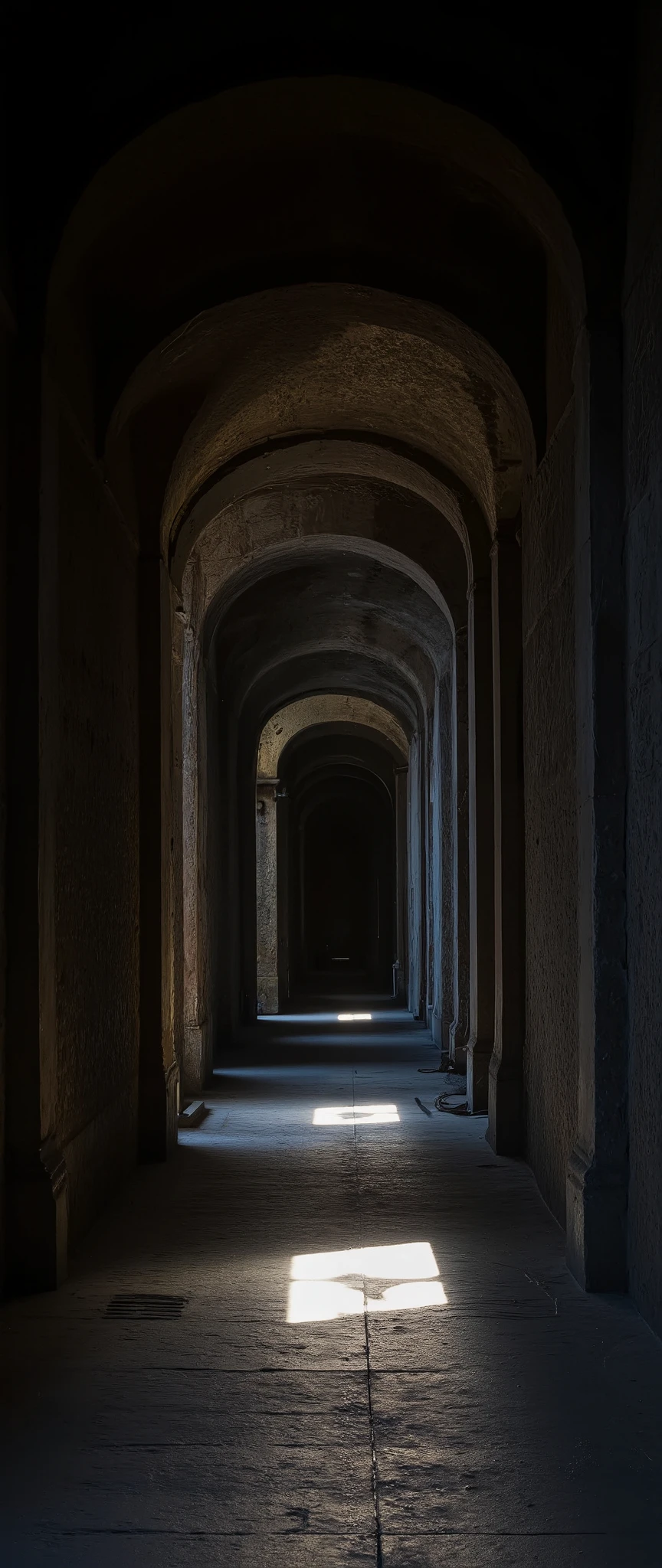 Endless corridor, dark space background, ultra detailed, absolutely resolution, masterpiece