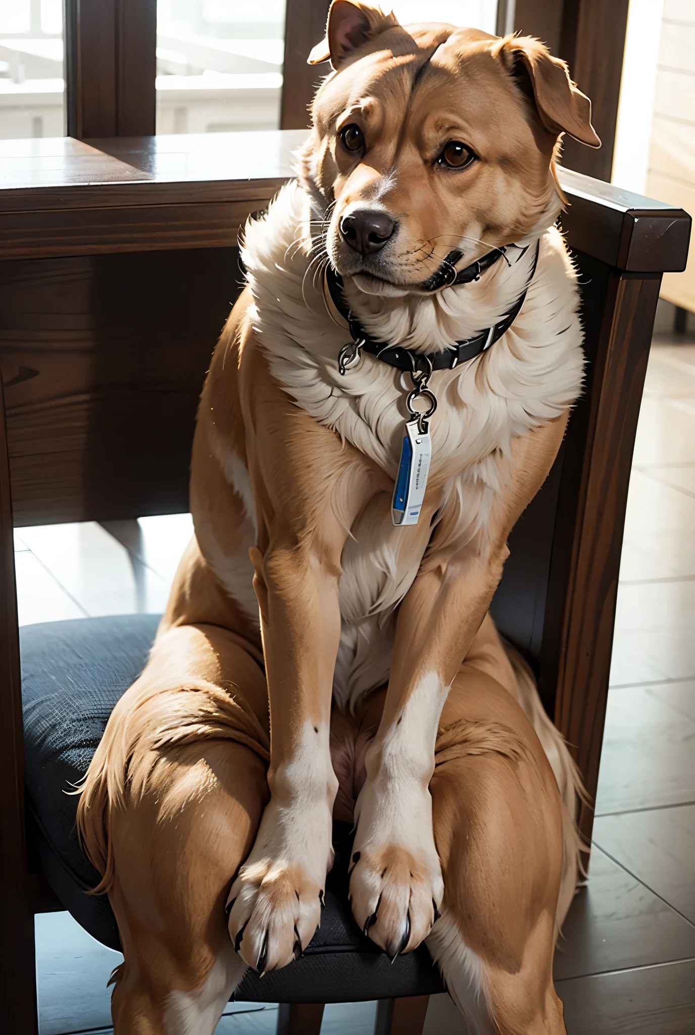 A dog as big as a human