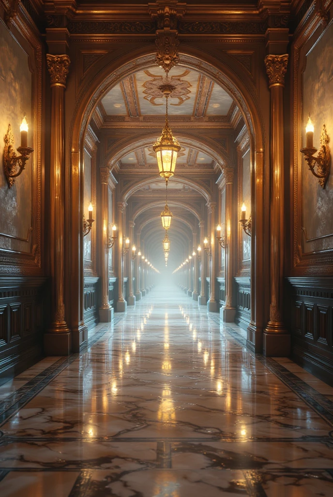 ((masterpiece, highest quality, Highest image quality, High resolution, photorealistic, Raw photo, Extremely detailed CG unified 8k wallpaper)), Endless Corridor,