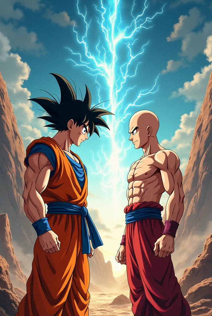 Q: A long distance fight between Saitama and Goku
