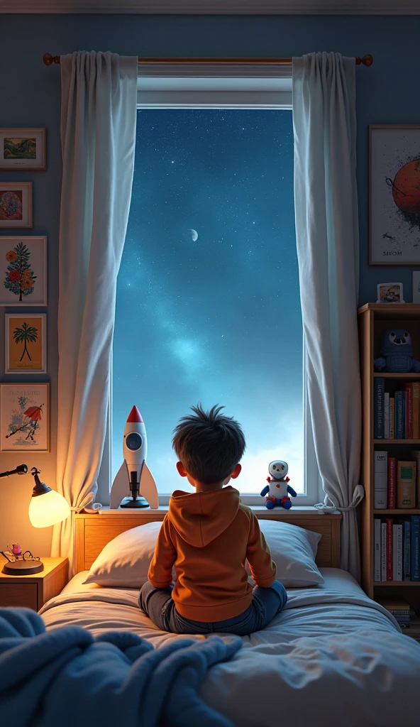 The Beginning of the Journey
Once upon a time there was a little explorer named Leo, who dreamed of traveling through outer space. Certo dia, while looking at the bright stars in the night sky, ele decidiu que estava na hora de realizar seu sonho. With the help of your imagination and creativity, He built a spaceship made of cardboard boxes and duct tape.O Retorno para Casa
Depois de muitas aventuras emocionantes, Leo began to feel homesick. The Zoglings helped him chart his way back to Earth. With a warm embrace and promises of eternal friendship, Leo said goodbye to his new friends and set off towards his home planet.