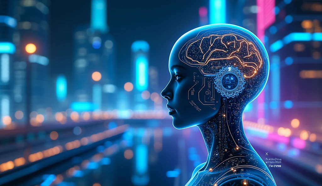 A body that reflects knowledge and curiosity. 
With a futuristic and elegant look, perhaps with shades of blue and silver, to symbolize technology and clarity, could have a design reminiscent of a hologram or a digital interface, with elements that shine and blink softly, representing the constant exchange of information.
Eyes that look like computer screens, Displaying data and graphs, and a form that combines organic and digital aspects, reflecting the union between knowledge and human interaction.