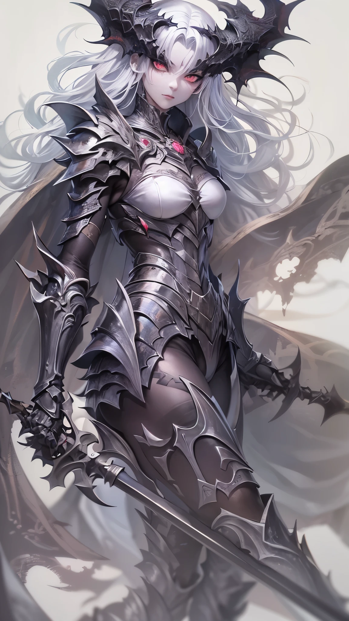 A luminously enchanting polished draugr girl, its ethereal presence emanating from gleaming silver armor adorned with intricate Norse runes. This mesmerizing concept art piece, a digital painting, captures the mythical undead creature in stunning detail. The ghostly figure is outlined by a soft, mystical glow, its features blending seamlessly with the mist-shrouded background. Every curve and line of the undead warrior is meticulously rendered, evoking a sense of otherworldly grace and power. The image exudes a sense of mystique, inviting viewers to delve into a fantastical world of ancient legends and lost souls.