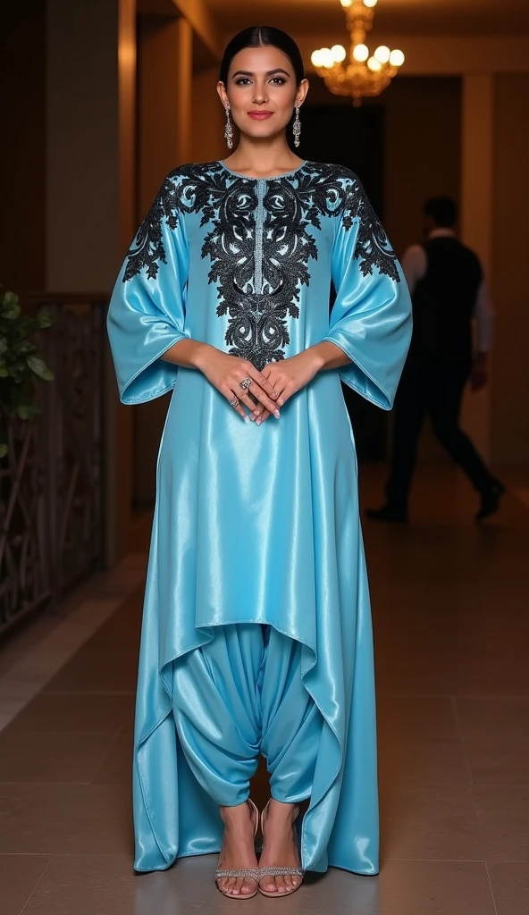 photograph, best quality, photorealistic, full body, extremely detailed, 8k, finely detail, ultra-detailed, extremely detailed, looking at viewer, a beautiful 1 hijabi girl, (((full body))), detailed face and eyes, smiling, detailed body, showing panties