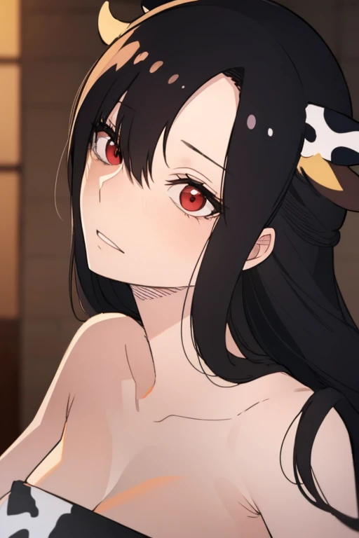 Shinomiya Kaguya, Shinomiyakaguya, Red eyes, small breasts, list brook, black fur, Red eyes, naked, saliva, drooling, sweat, suggestive pose, tattoo on the uterus, collar for cats 