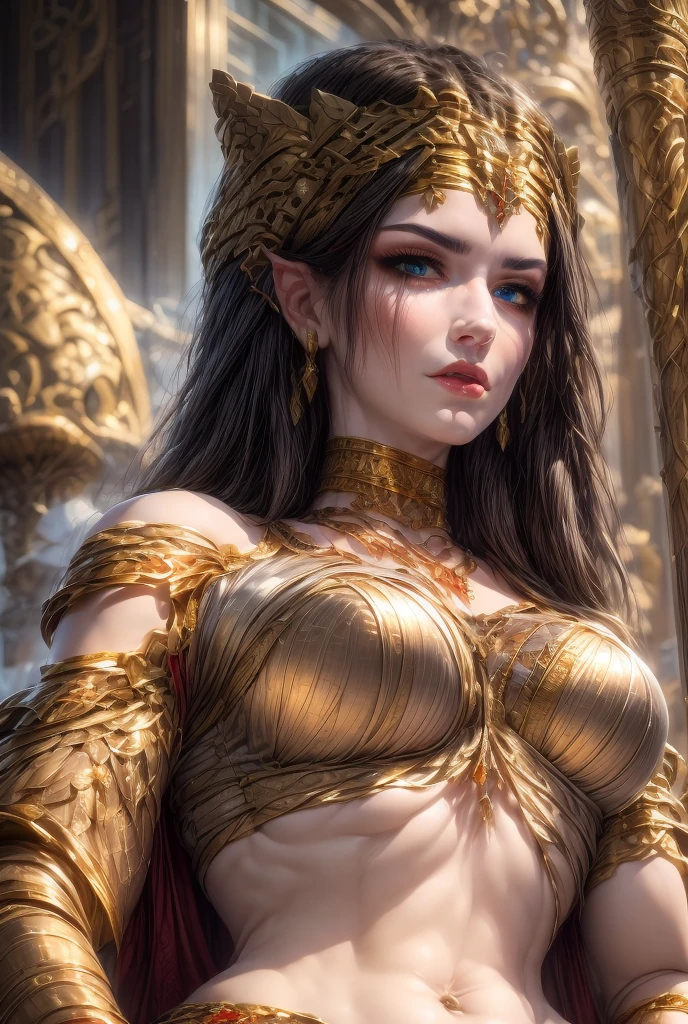 wawavawa young woman wearing silver threads, necklace, earrings, crown mande by flowers, art by aleksi briclot and alphonse mucha and william-adolphe bougeureau, octane render, 8k