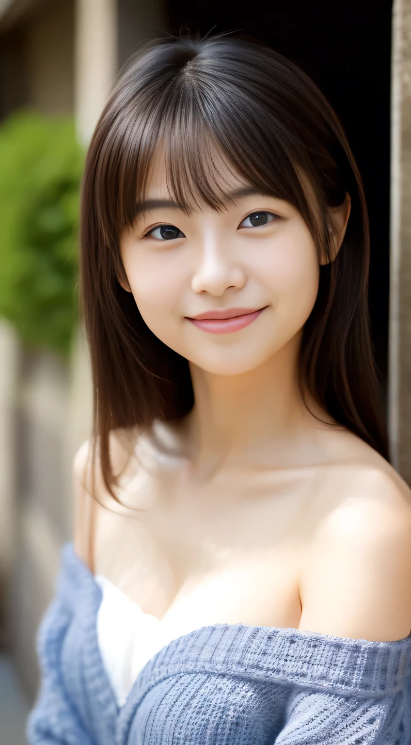 best quality, face focus, soft light, ultra high res, (photorealistic:1.4), RAW photo,(Shinozaki Ai), white skin, kawaii,
1 Japanese girl, solo, cute, smile, (pupil, lights in the eyes), detailed beautiful face, Medium-sized breasts,(high resolution detail of human skin texture),(long hair),(portrait), upper body, white traditional kimono,