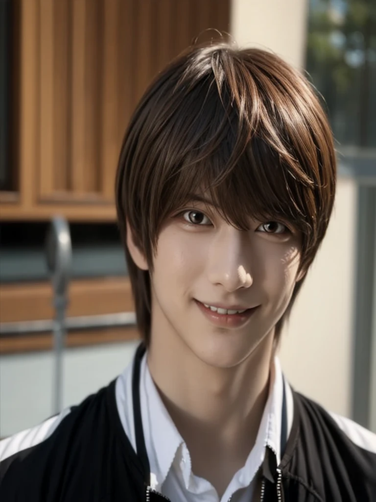  Light Yagami , mysterious smile, quality, mysterious,