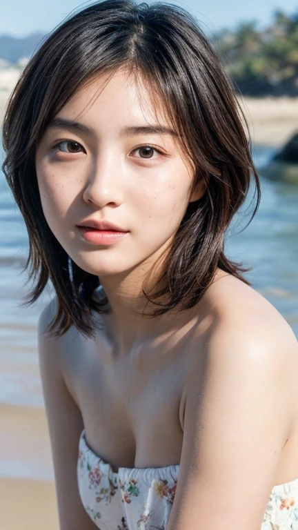 (Masseter region)、(Highest quality)、(Very detailed)、(Best Real)、(Best Shadow)、(Realistic: 1.6)、(Flat Chest:1.5)、 body type、Real human skin、cute 、cute顔、Baby Face、Short brown hair, Water Play、((naked))、Perfect Anatomy, Centered, Near perfect, dynamic, Very detailed, smooth sharp focus, Full Body Shot, 8K, Tabletop, Finer details, Rich colors, Intricate details