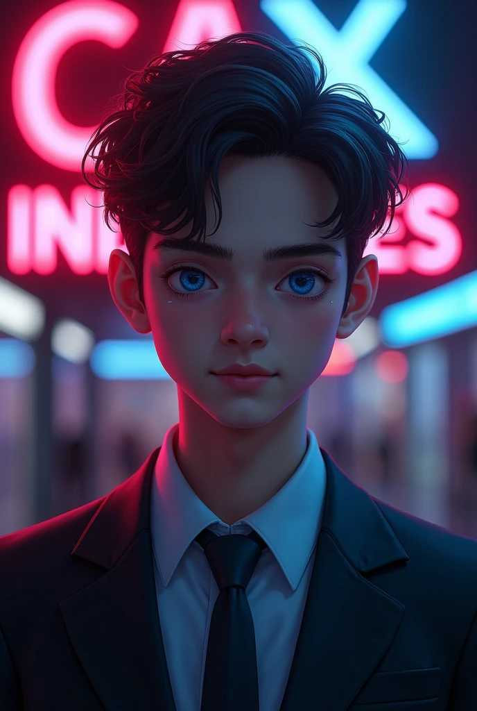 Cibirrealistic boy who wear suit
