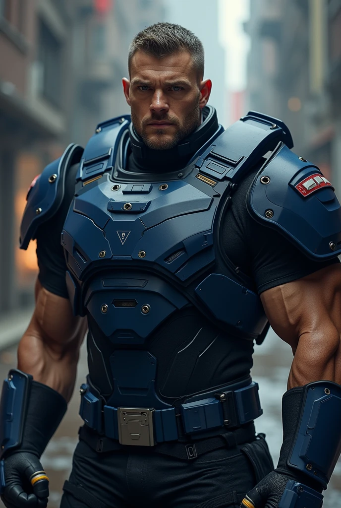 1boy,muscular,masterpiece,best quality,<lora:Jack_Cooper-000014:0.7>,helmet,(glowing eyes:1.2),fingerless gloves,sunset,(shirtless:1.2),