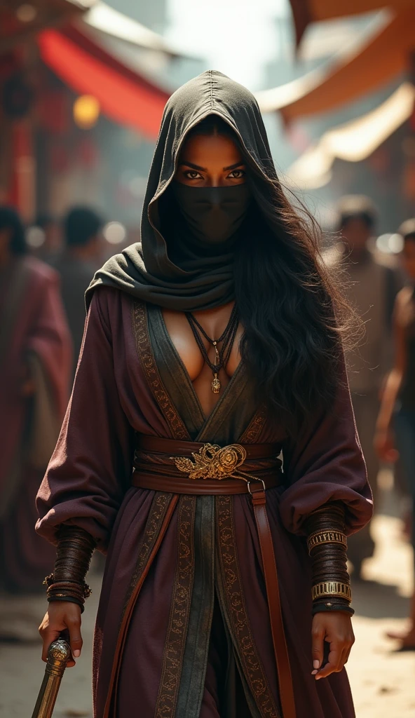 Black veil masked