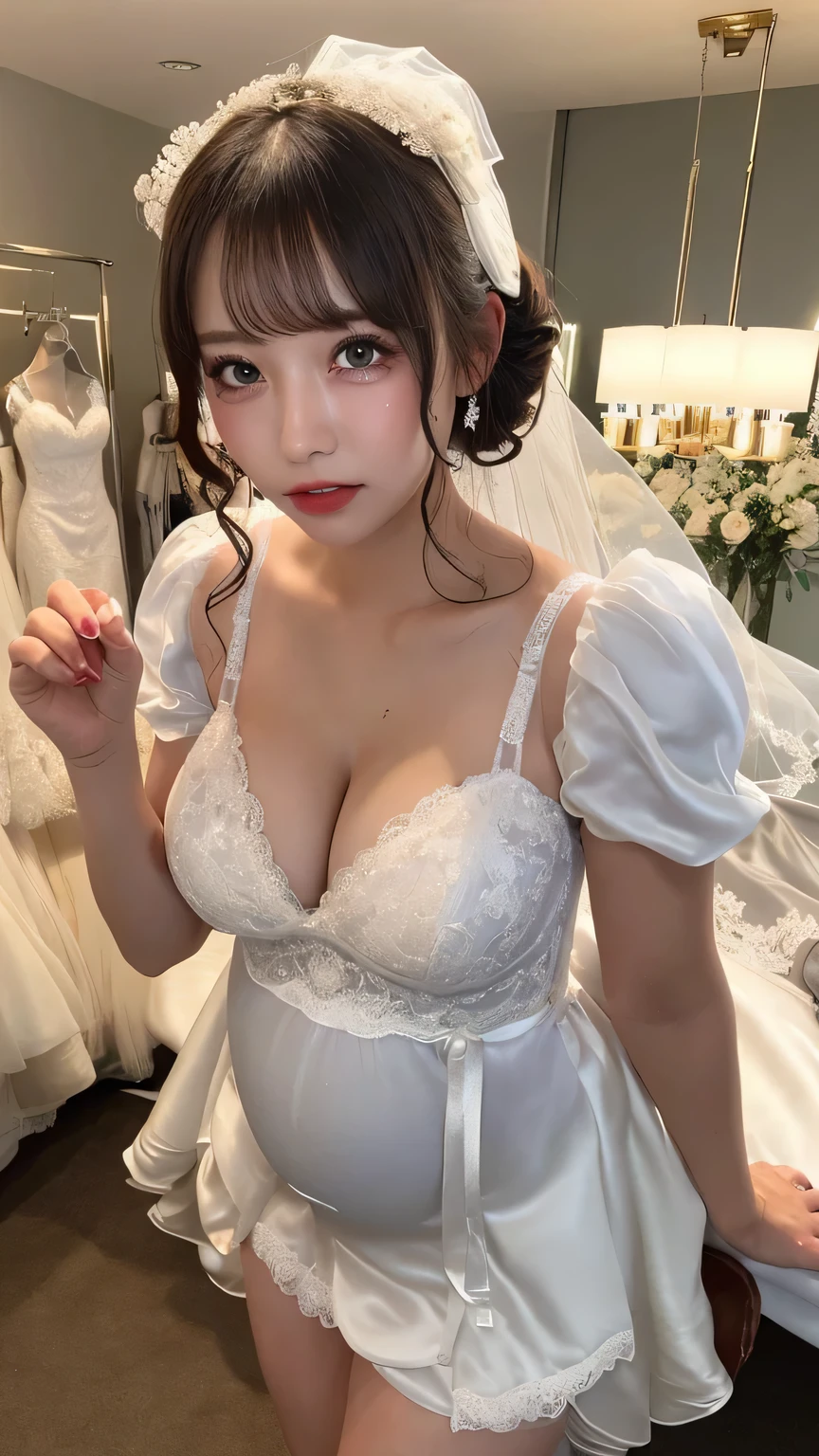 "Mature Woman,Slightly shorter than average height, like々Enhance your appearance、White and perfect skin, masutepiece, Best Quality, Illustration, Ultra-detailed, finely detail, hight resolution, 8K Wallpaper, Perfect dynamic composition, Beautiful detailed eyes, (naked:1.3), Random and cute hairstyles, large full breasts, Natural color lip,A big smile,(1 matured woman), ((milf:1.5)),(Saggy breasts:1.2),(blush:1.3),Peeing,(pubic hair:1.2),(Sweat:1.2),toilet,(spread legs:1.2),(smile, {{{1navel}}}, {{{{{2nipple}}}}},wedding dress