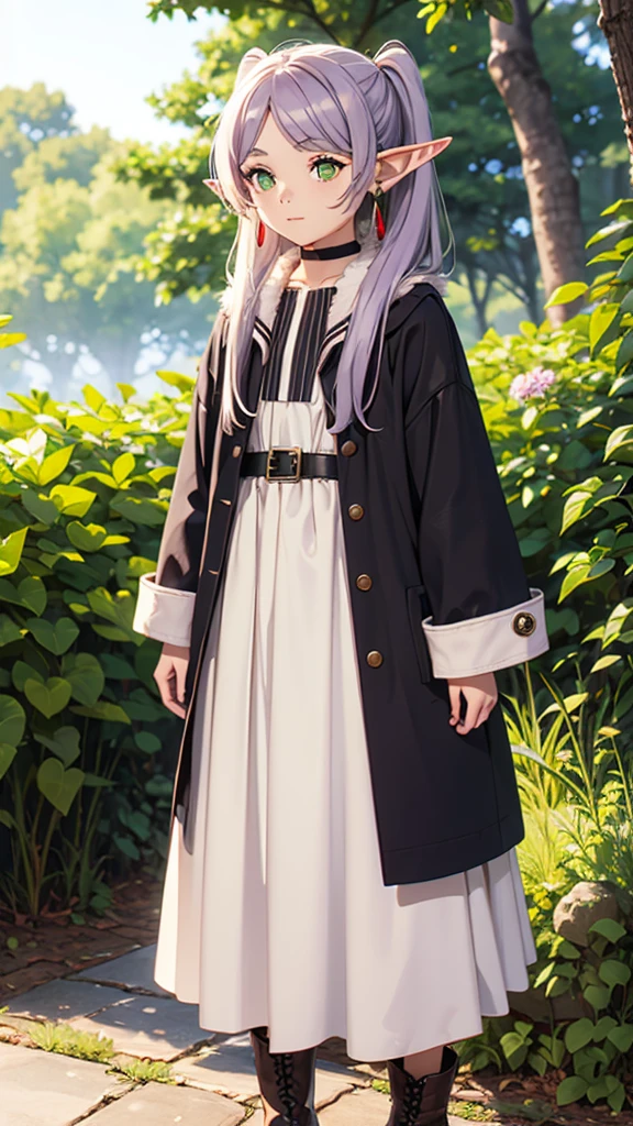 2girl,elf,white hair,grey hair,earrings,pointy ears,long hair,ponytail,green eyes,twintails,parted bangs,thick eyebrows,FrierenWinter, long hair, twintails, earrings, blue scarf, white coat, black pantyhose, brown boots
FrierenSleepwear, long hair, messy hair, white dress, sleeveless dress, brown cardigan
FrierenDress, long hair, ponytail, earrings, white choker, white dress, short sleeves,frieren, long hair, twintails, (green eyes:1.5), grey hair, pointy ears, elf,
shirt, long sleeves, jewelry, pantyhose, earrings, striped, black pantyhose, capelet, striped shirt,Pose at the tip of the cliff to catch the morning sun with your whole body,fern, long hair, bangs, (purple eyes:1.1), purple hair, sidelocks, blunt bangs, (bright pupils:1.5), half updo, long sleeves, dress, white dress, long dress, long sleeves, dress, white dress, long dress, robe, black robe, skirt, long sleeves, jacket, belt, scarf, coat, fur trim, black belt,fern
fern_clothes