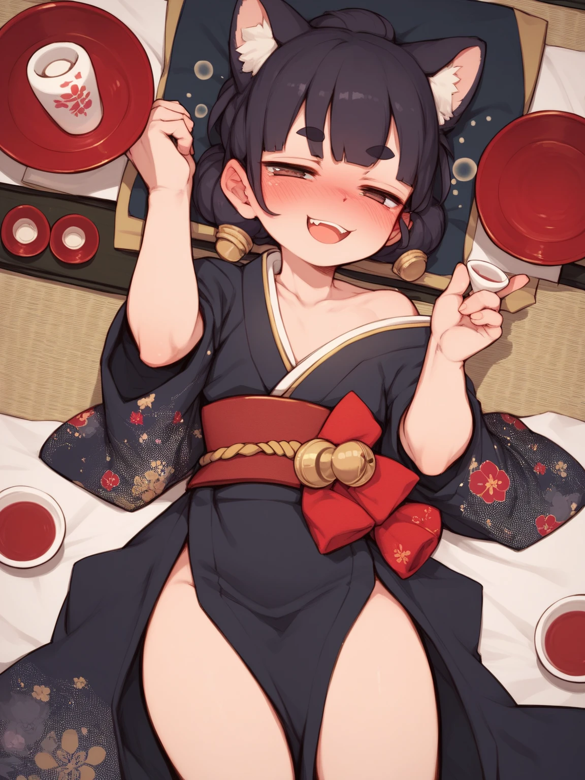 id_Nico Yazawa　　(nsfw, nude, naked, 1girl, solo) , , nipple、　, cooking,　large breasts、 flooding、 Abandoned amusement park、 fire、 heavy snowfall、 frozen、 file, crying、