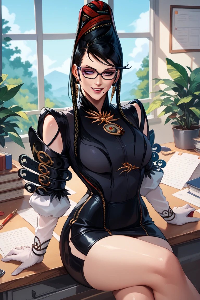 high resolution, ultradetailed, 1 girl, (very short dark blue hair with black tint:1.2), (green tight floral suit:1.1), (library ruins background:1.2 ), sunny day, ray of lights, 16k, unreal engine, UHD, photorealistic, (skin texture:1.4), (detailed face features:1.3), correct proportions, (beautiful yellow eyes:1.3), cowboy pose, pretty eyes, Iris contour, thin lips, (thin and sharp pale eyebrows), long dark eyelashes, double tabs, (dynamic pose), huge ahoge, glasses, enigmatic, ginagerson, dark elf, pointy ears, light skin, full body shot, accurate small snub nose