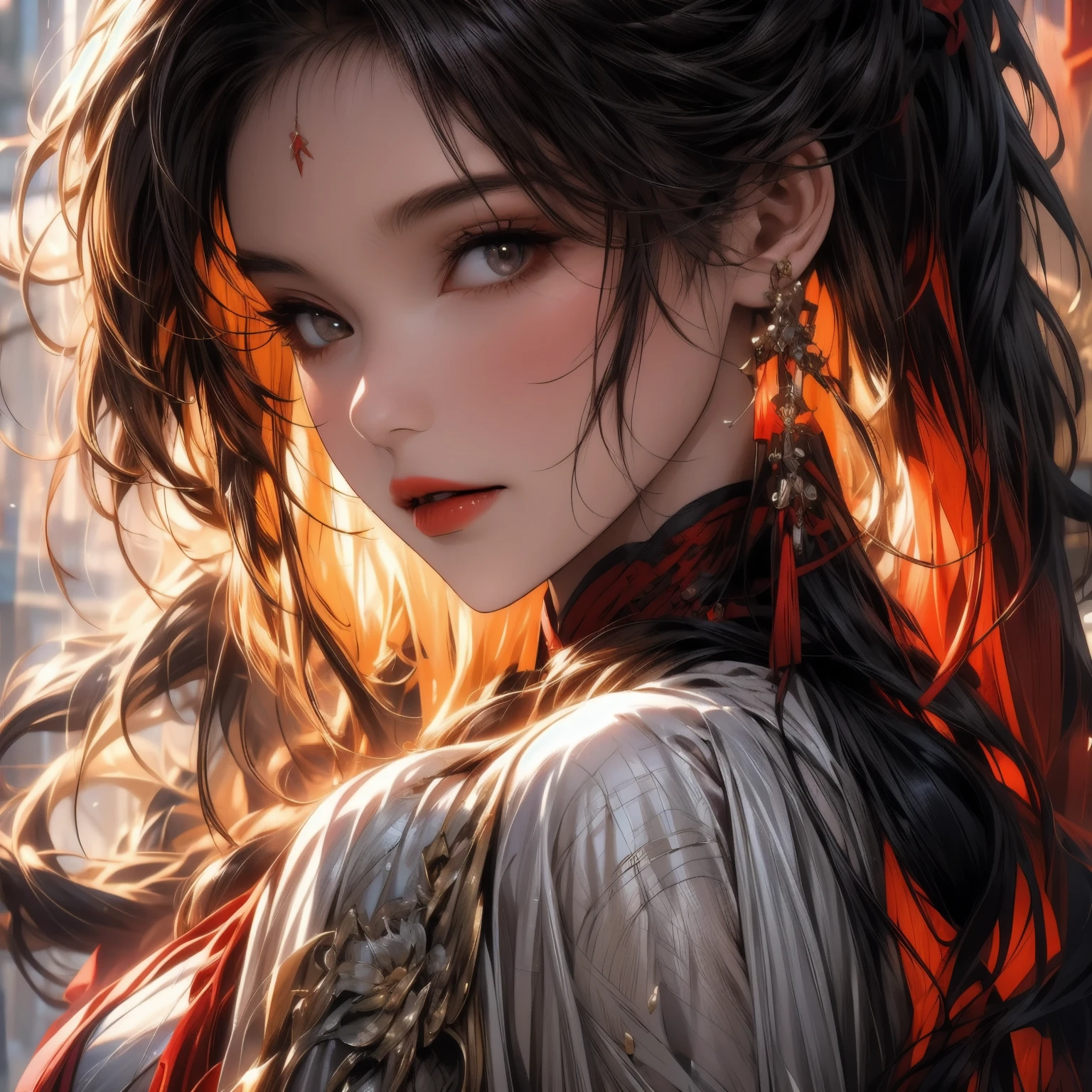 1girl,(a girl standing in front of a group of Red statues, silent hill concept art, wearing a nightgown, stephen gammell style, official anime artwork, in prison, coffin comics, wearing a light shirt, burka, girl's room, leni robredo, sfw version, cushart, inspired by Jeanne Hbuterne) ,(from below:0.8), (full body:0.9), (wide shot1.2), silhouette, atmospheric perspective, High color saturation,(monster, <lora:monster:0.75>), (Very crowded background),pink flower, <lora:ZXGD_mei:0.55>
(photorealistic:1.4), ultra detailed, beautiful and aesthetic, masterpiece, best quality,lifelike rendering,<lora:more_details:0.4>, <lora:lit:0.15>,