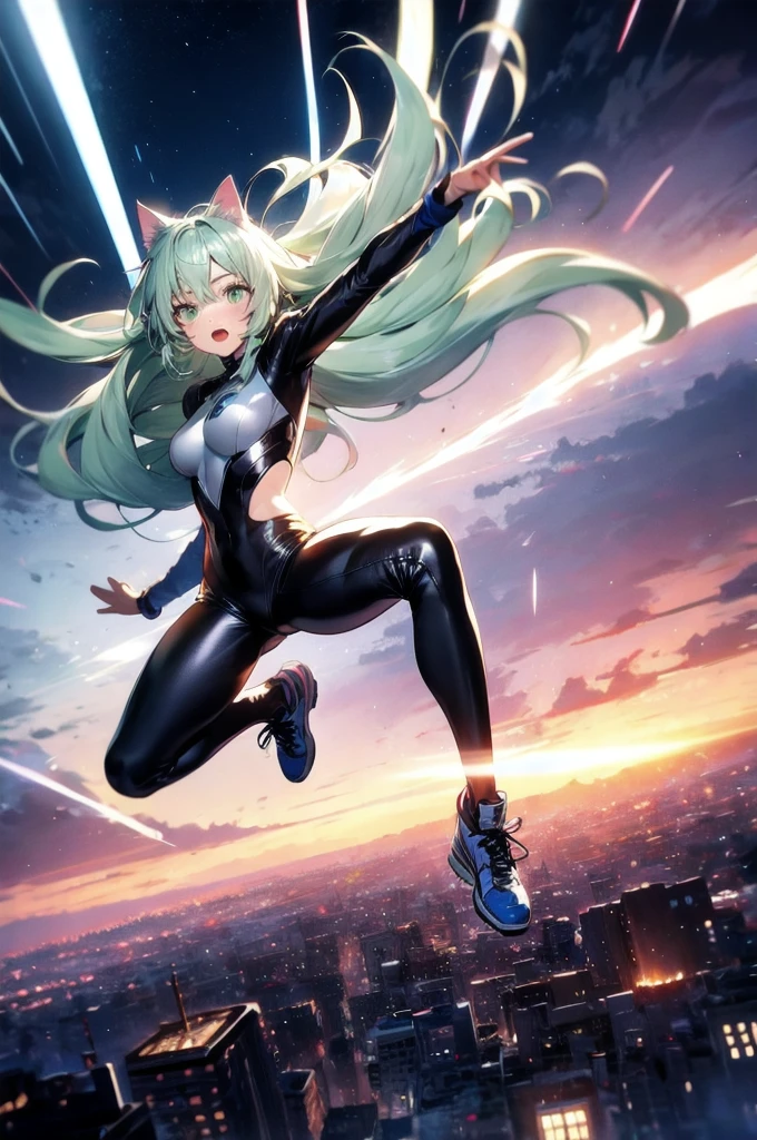 giantess, 1 rapariga, push ups, put your hands on the ground, On all fours, Exercising, character standing on a mountain top next to a city, Super huge high school girl bigger than a city, Trying to crush a miniature metropolis, ((destroyed city)), Wearing white sportswear that shows off her cleavage, Wear black yoga pants underneath, navel, Long legs, Tightens abs, No chest leakage, crash city, tiny city, micro city, skinny pants, gym room, big assa, city, Sweat, Falling sweat, giga giantess, huge craters, ravines, cracks in the ground, earthquak, blue sky, City, Background on the street, (((The Girl Who Crushes the City))), saria_Arknights, White Hair, Orange Eyes, Sweat, Muscular, first-person view, first-person view, anime, best quality, masterpiece, highres