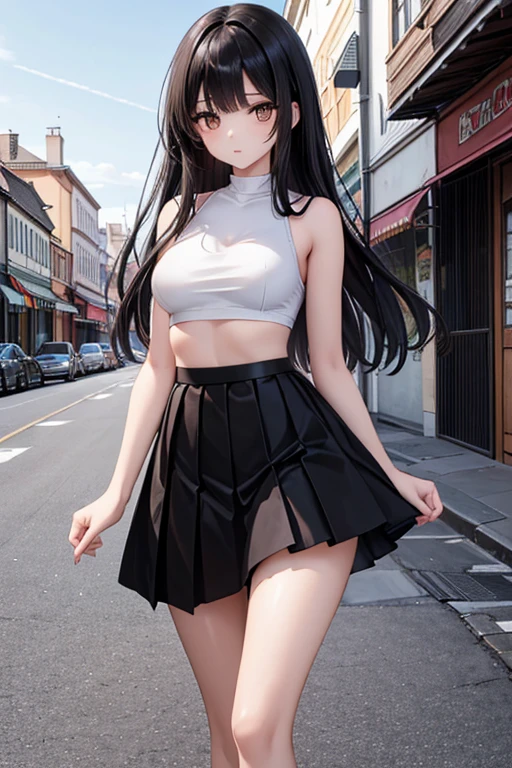 ((((Best Quality, 8K, 32K, masterpiece, 1.2)))),{{solo}},nsfw,{{{Artist: GirlfriendMix's style}}},((perfect beautiful face:1.2)), wearing , windy skirt, showing panties, embarrass, see through panties, ((a lot of public hairs:1.3)),