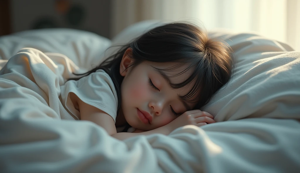 girl in a white dress with her eyes closed and hands on her face, lovely languid princess, sonhando em beijar uma menina, she is in pure bliss, jovem e bonito girl, portrait of magical garota, cute garota, jovem e bonito, garota , a stunning young and ethereal figure, modeling photography, pose elegante e bonita, cute and adorable