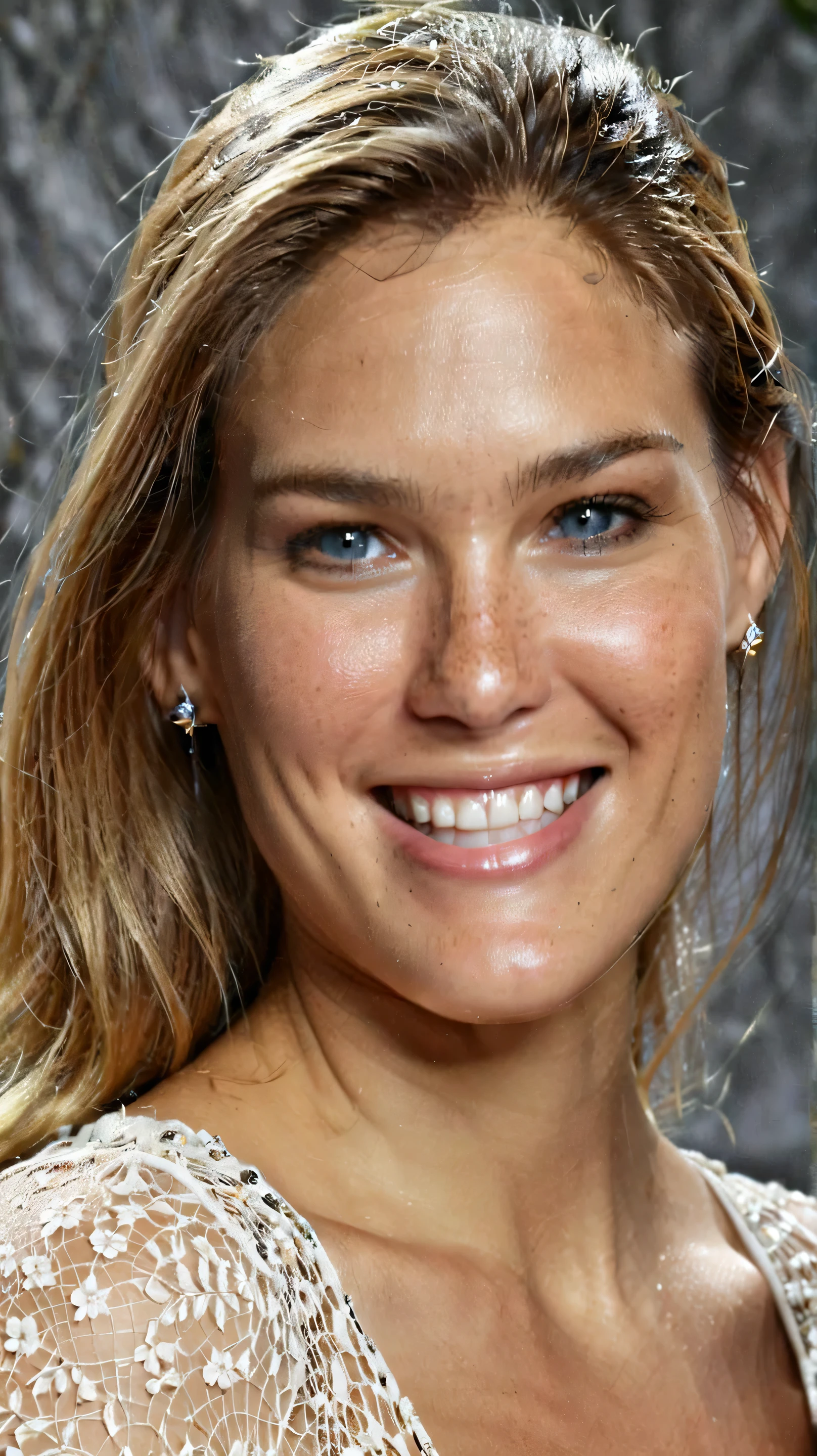 
Masterpiece, high resolution, anatomically correct,  Hohe Details, textured skin, 25 year old Bar Refaeli, smiling half-close setting, cinematic, posing, smiling
