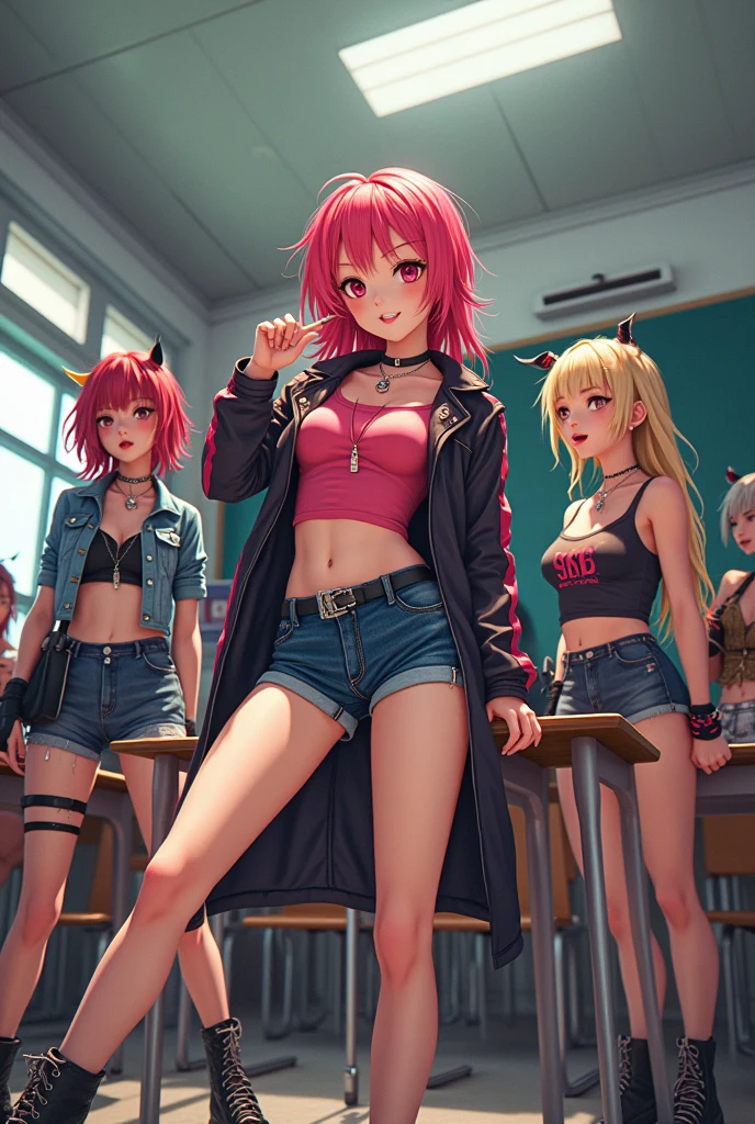 (best quality,8K,high school girl,zippered track jacket,smiling,gravure idol,Model,beautiful girl,down，The room，Adult， hair,alluring Multiple girls are depicted，uniform，cardigan，blazer，Ribbon on uniform，girl,masterpiece,highest masterpiece,long hair,perfect face,big bust,cleavage,erotic cute,sexy girl)，Angelic cute girl，Naughty Girls，Too beautiful girl，Future Fashion，Cutting-edge fashion，Model，Full body image，perfection，Colorful，Girls Fashion，perfection，Colorful，３There are 2 girls depicted