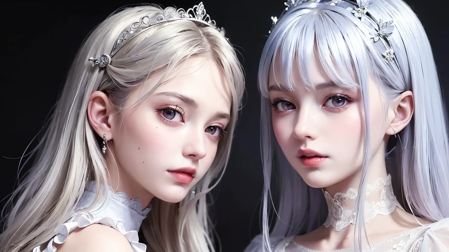 masterpiece, exquisite, illustration, {beautiful and meticulous girl}, beautiful and detailed halo, (fire of war: 1.2), (nuclear explosion behind: 1.3), rain, detailed lighting, detail water, (beautiful and detailed eyes: 1.1), expressionless, palace, sky blue hair, scattered hair, long bangs, eyebrows, (white-gray dress: 1.1), black ribbon, white bow tie, upper abdomen, big forehead, dull, flower, long sleeves