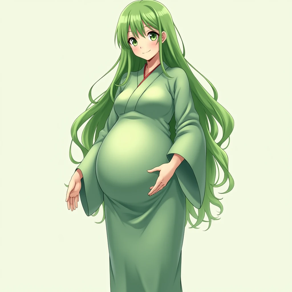 score_9, score_8_up, score_7_up, anime screencap, 
1girl,   
flat color, anime coloring, solo, very long hair, topknot, hair intakes, drill hair, black eyes, ;8, pregnant, medium breasts, (green jacket:1.5), (fully covered closed clothes:1.5), establishing shot, straight-on, fish farm, day, rain, happy, blush stickers, hand on own stomach, one eye closed, blunt bangs, looking at viewer, long hair, jacket, long sleeves, breasts, outdoors, forehead, smile, standing, closed mouth, parted bangs
 <lora:Pony_PregnantV1.4:0.7> <lora:StS_detail_slider_v1:2> <lora:sd_xl_dpo_lora_v1:1> <lora:Hyper-SDXL-8steps-lora:1>