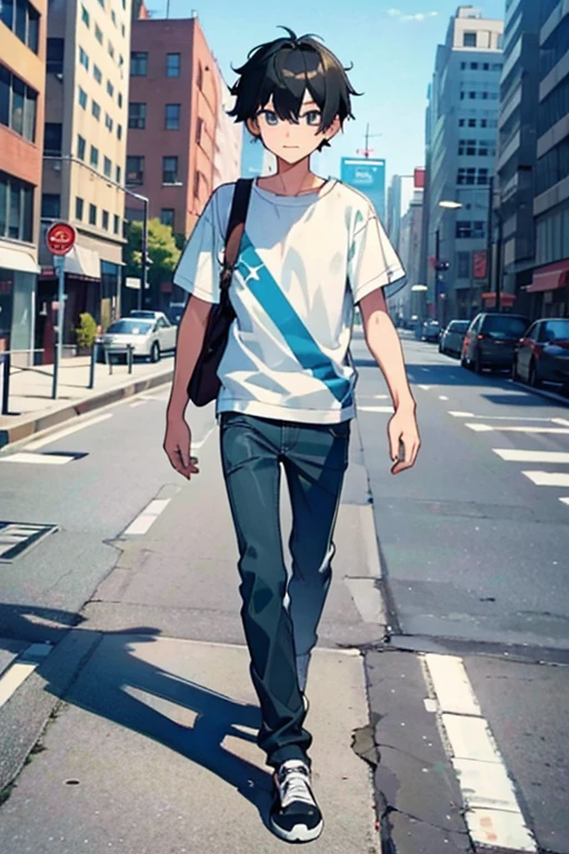 (face:1.074),(( man:1.4)),(( man:1.4)),(( man:1.4)),(魅力 man), thin limbs,Young people,eye,usually,daily, anime style,Functional beauty,Walking around the city,かっこいいかわいい系の健全で健気な man,
[Slim body], Simple High Sense ,(big rough clothes, Rough Clothes Uniformity, Rough Adjustments ),[ top quality, high definition,4K, 8K resolution ,8k, high definition,Ultra HD, more details,2.5D],[[Half smile]],outdoor background ,
