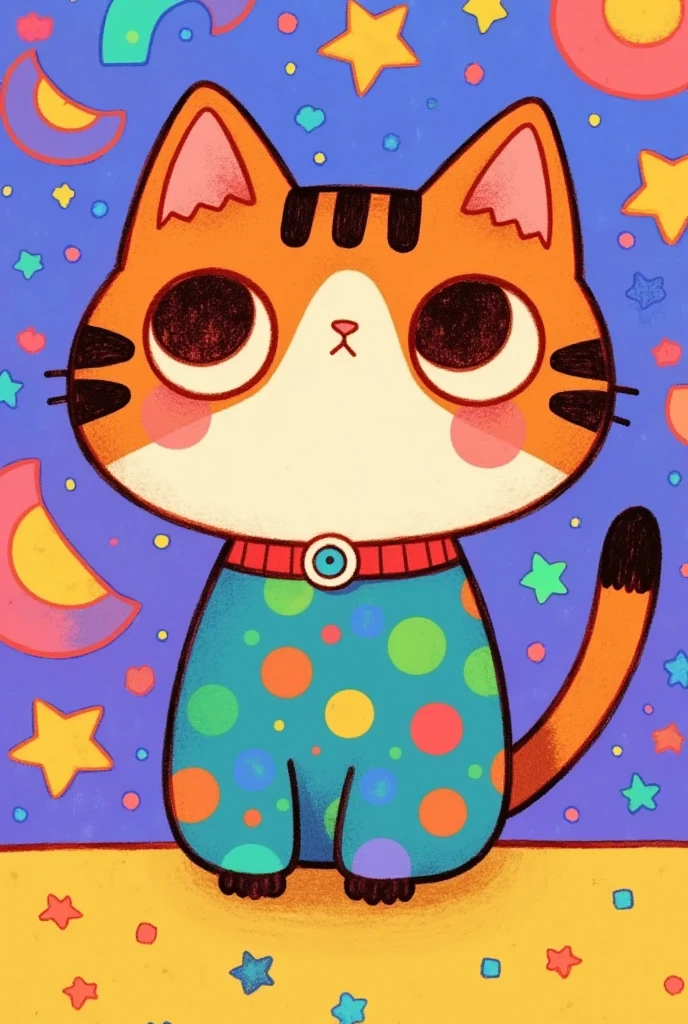 1 cartoon cat，