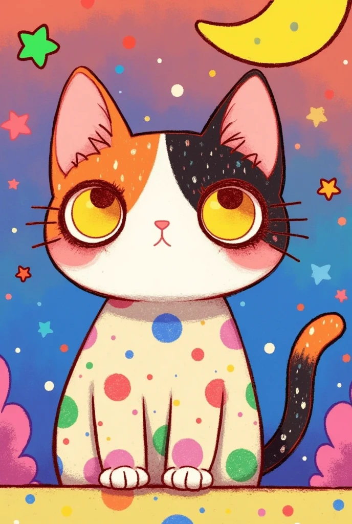 1 cartoon cat，