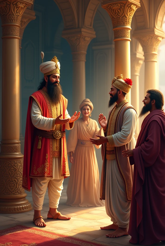 A Sikh king distributed money to the people