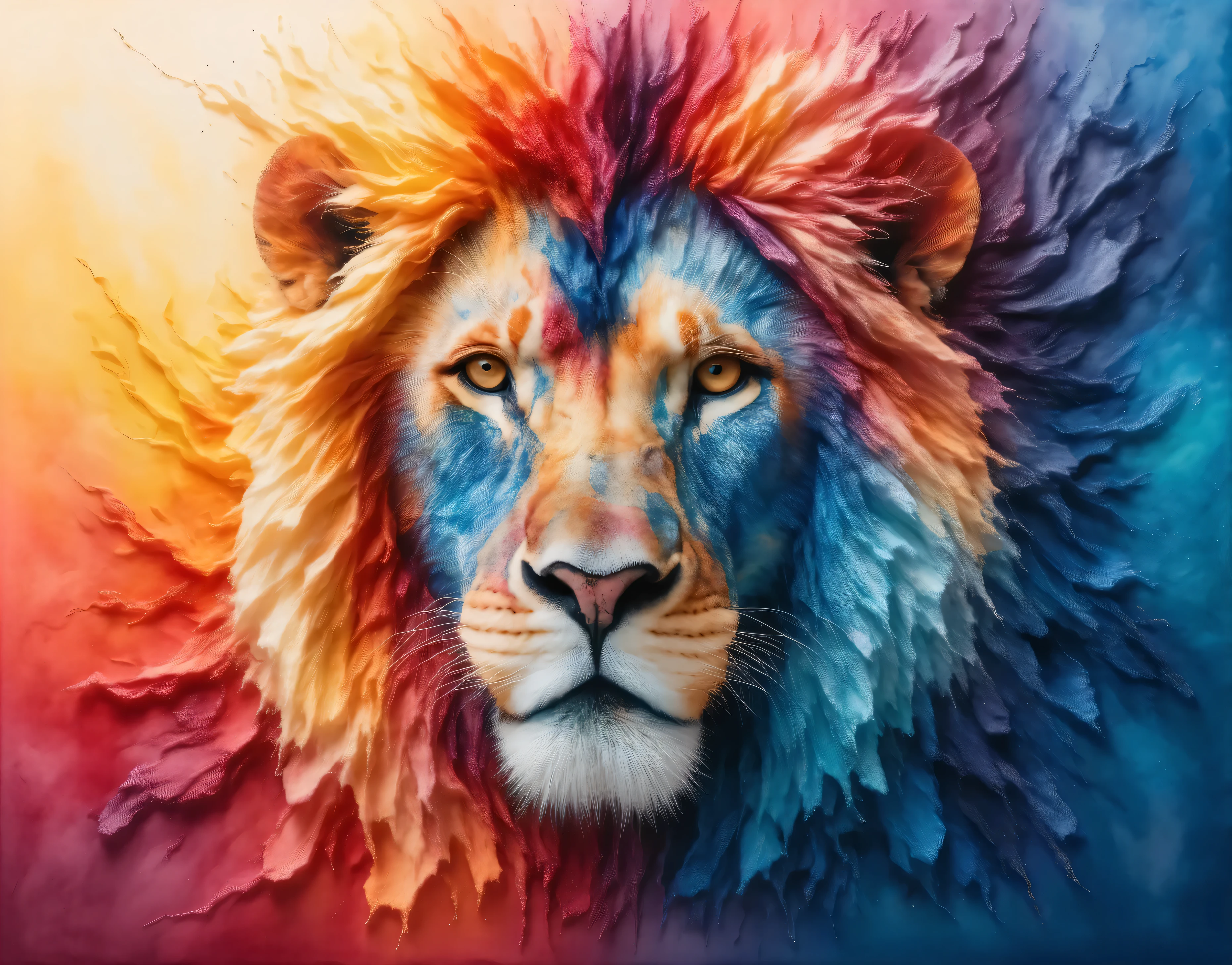 there is a lion lying on the ground, Lion Face, Proud look, Lion Portrait , lion aslan , Intimidating gaze, with Lion's Mane, Lion's Mane, proud look with roofing, proud look with roof, King of the Jungle , lion's head, Looking straight at the camera