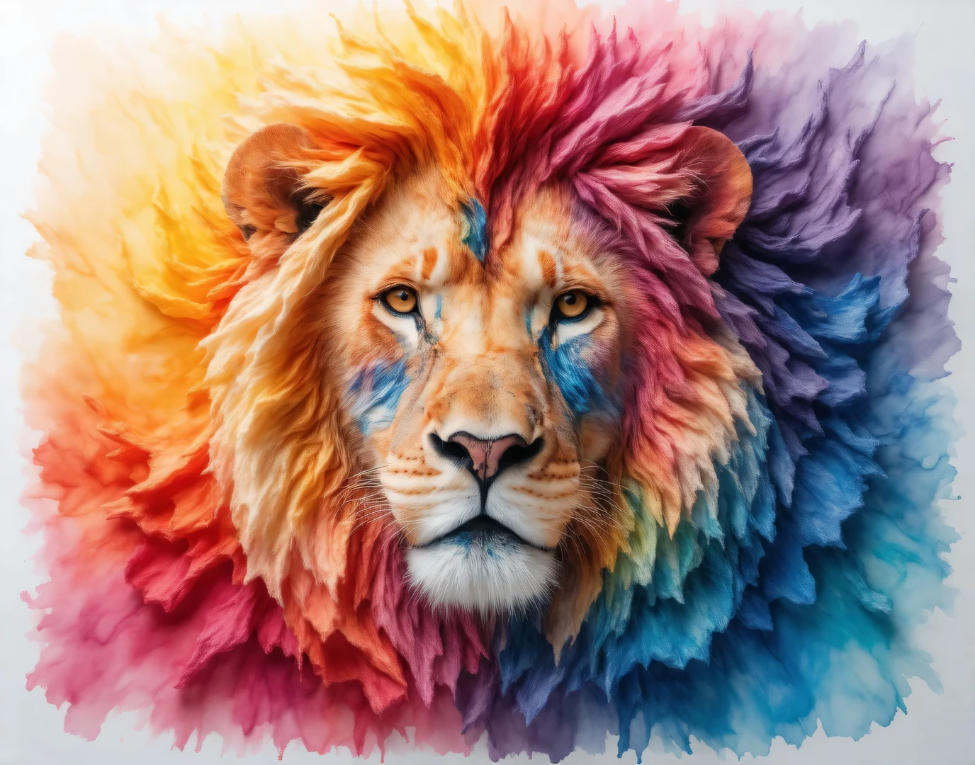 there is a lion lying on the ground, Lion Face, Proud look, Lion Portrait , lion aslan , Intimidating gaze, with Lion's Mane, Lion's Mane, proud look with roofing, proud look with roof, King of the Jungle , lion's head, Looking straight at the camera