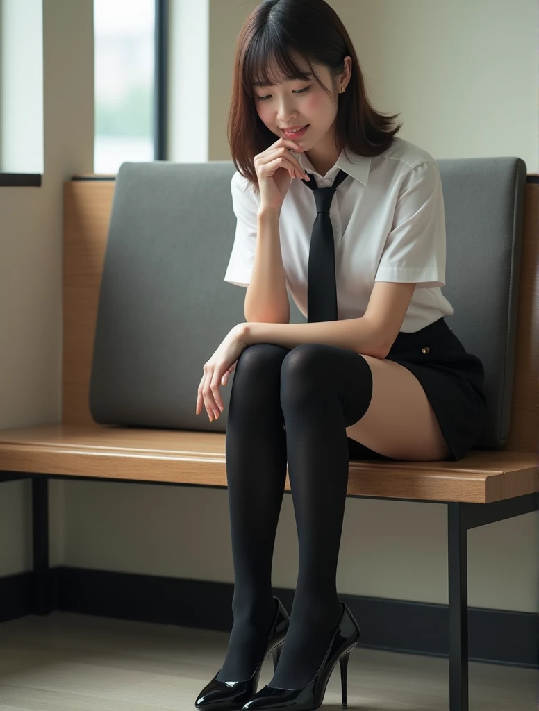 beautiful and attentive girl, very detailed eyes and face, beautiful and delicate eyes, Thud&#39;I do not understand what it means, incredibly Thud&#39;I do not understand what it means, huge file size, very detailed, High resolution, very detailed, highest quality, masterpiece, kemomimi, ((japanese girl&#39; high school )), shape, very detailed, cg, unity, 8k wallpaper, wonderful, small details, masterpiece, highest quality, very detailed cg uniform 8k wallpaper, face light, movie lighting, 1 female, 16 years, (No panties) ), (((dynamic pose))), (camel toe), (half), (pantyhose), (sit with your knees and feet bent))
