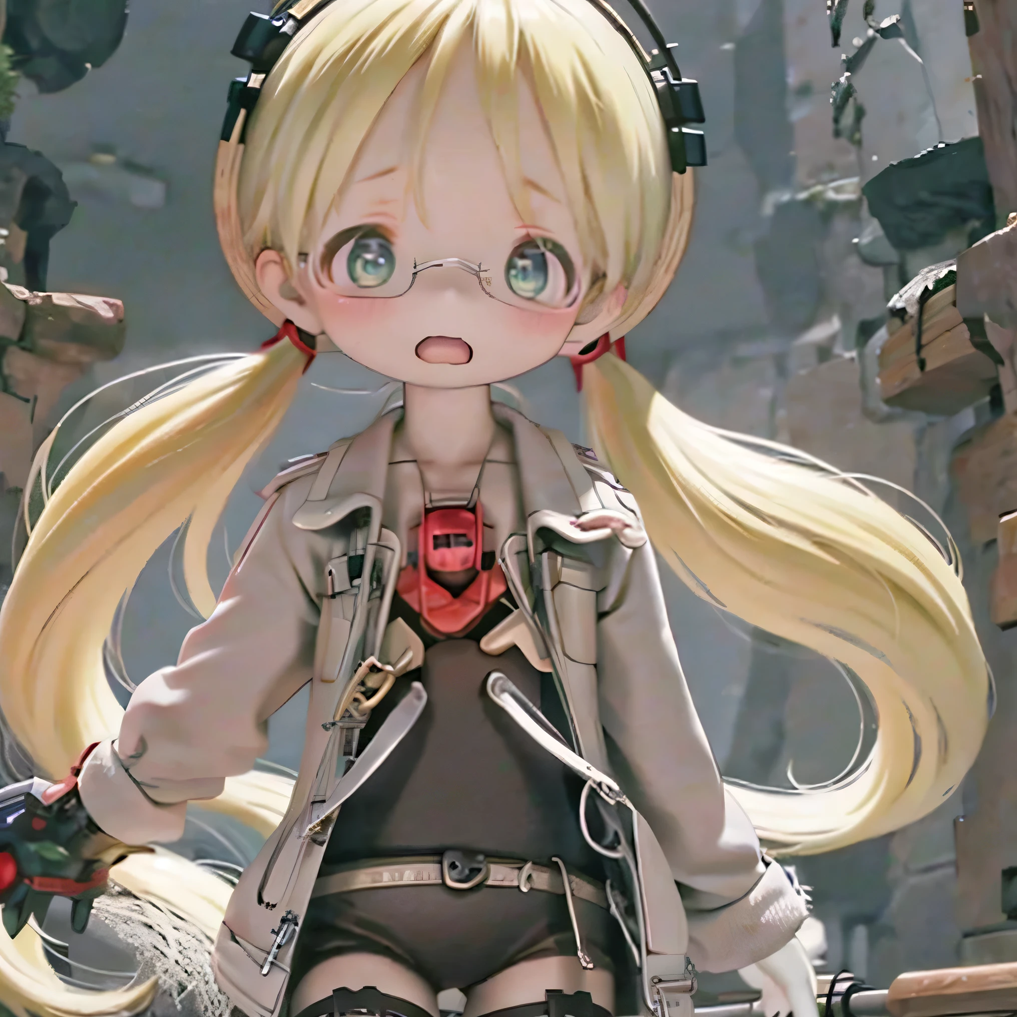 ,Rico,          Made in Abyss,black rim 
long sleeve、