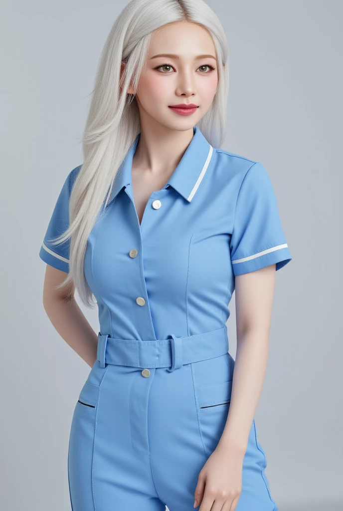 (best quality,16k,highres,masterpiece:1.2),beautiful detailed blue eyes,beautiful detailed lips,young,short white hair,pretty girl in a school shirt,tight ,girl takes a selfie at home,full-length photo,in stylish clothes,background room,lit by the soft glow of a desk lamp,with a mirror on the wall,portraits