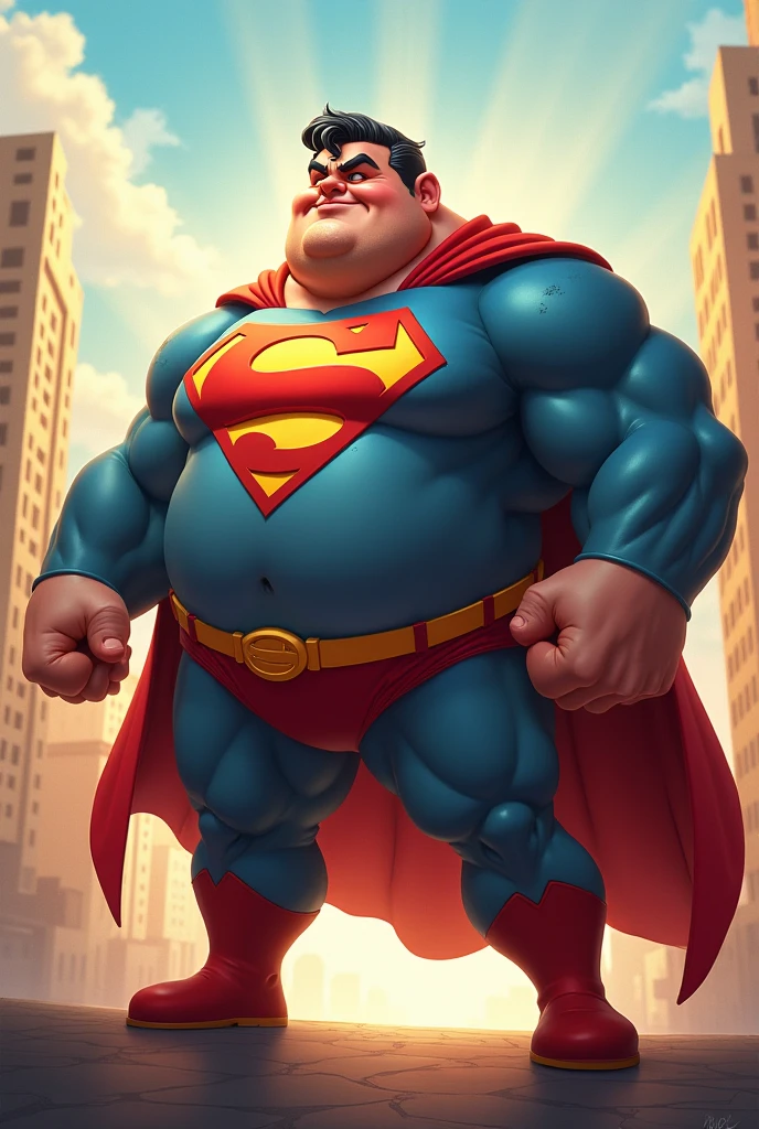 a fat superhero
