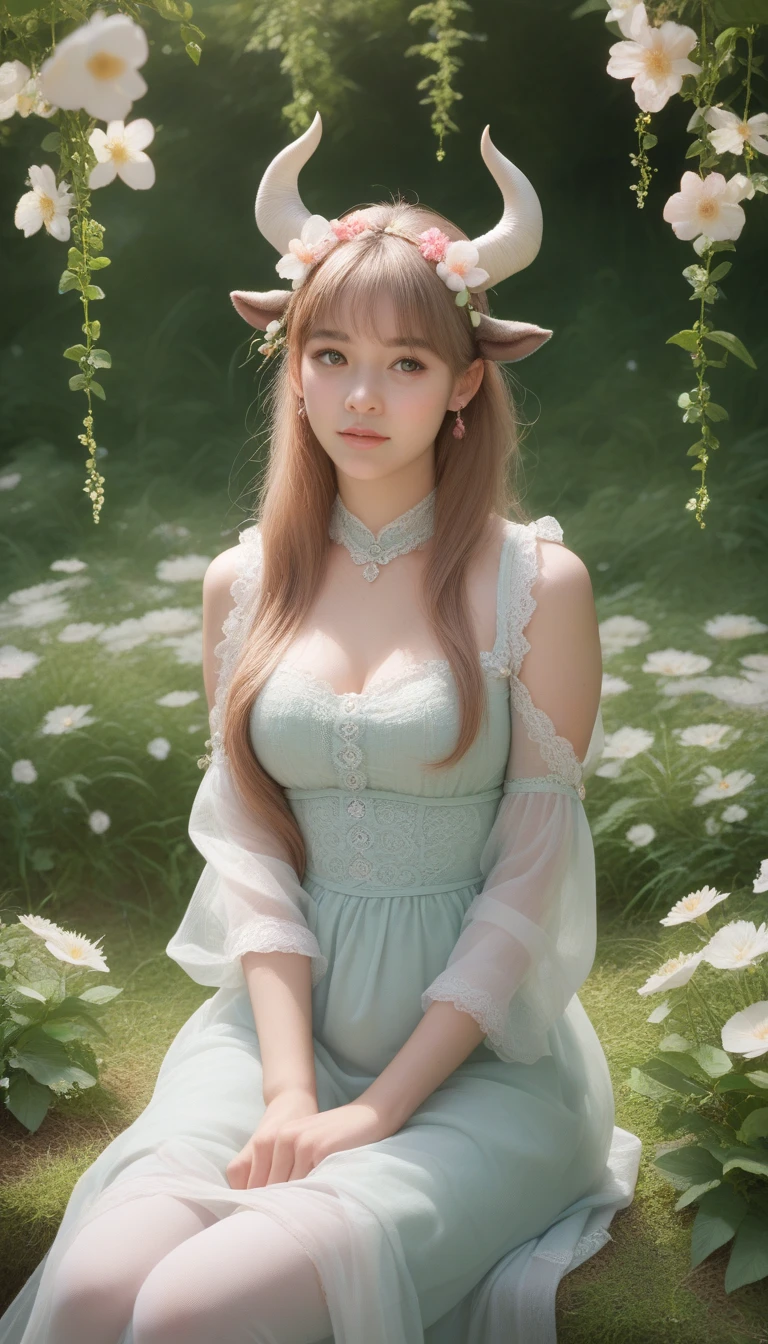 A lakeside deep in the forest
A laid-back summer dress
Young woman
serenity、Fresh atmosphere
A glowing elf fawn
Women dancing lightly,The fawn in his hand flashed mysteriously in the air
Low-angle backlit shooting,8K quality,Masterpiece