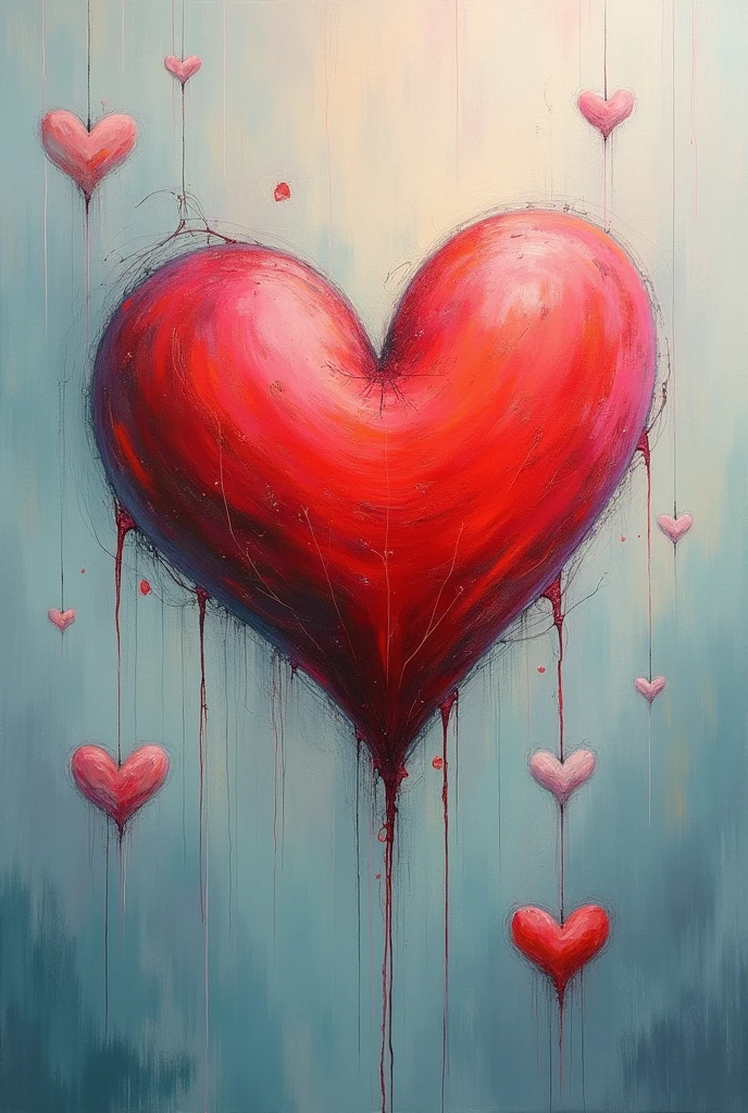 CRIE, a drawing of a heart with several details, expressing love and passion very strongly