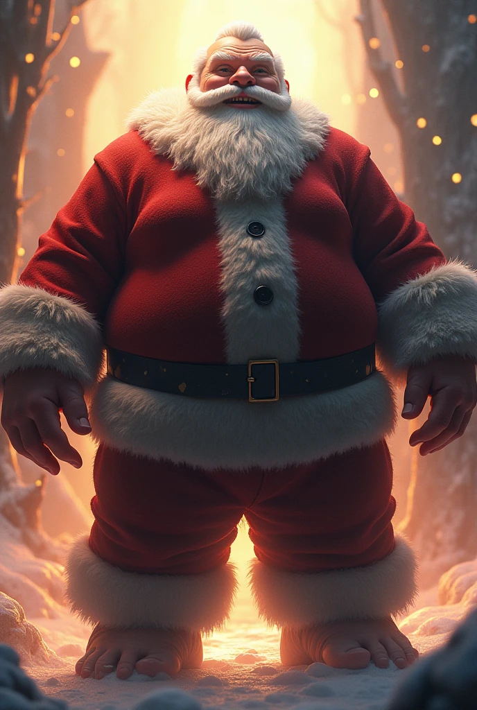 <lora:Aether_Snow_v1_SDXL_LoRA:1.0> full-body photo of santa made of snow, north pole, cinematic, slightly red