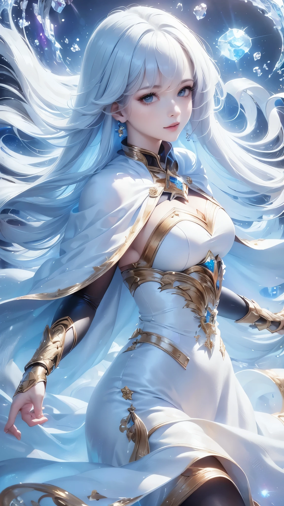 ((masterpiece)), ((( best quality))), (( Very detailed)), ((shape)),[ Realistic Light Effects ],shadow,( Fantasy Style ),(White background:1.6), simple background, (Earth Theme),(Cape)[(Hair Focus,(( one girl )),[( Big Slime Hair ): (Cloud Hair):0.3], (Background Hair ),( high saturation ),( Hair Surrounded by Galaxy Splash),)):(( Her Hair Is Made of Galactic Clouds ,:1.27628), ( Her Hair and Clothes Are Galactic Clouds and Star Clusters :1.1025),(Cape is becoming galaxy clouds)
