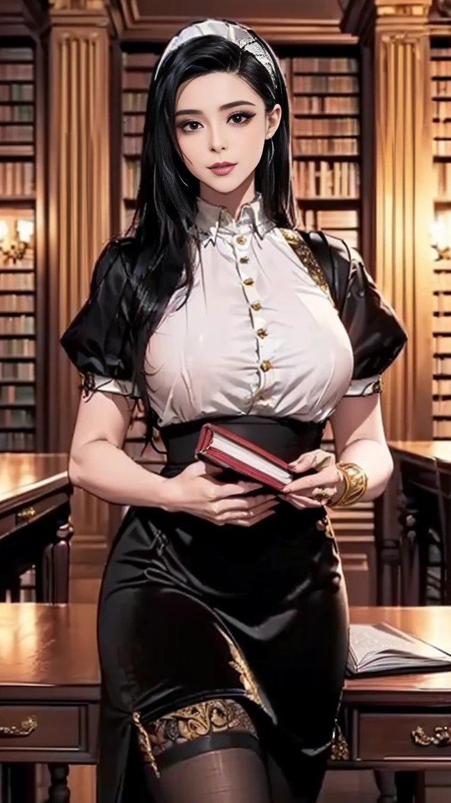 ((Finest quality)),(超A high resolution),(ultra-detailliert),(Meticulous portrayal),((Best CG)),(Finest works of art),Ultra-Precision Art,The art of astounding depiction,(Fantasy art with detailed depictions:1.5), (1 female priest:1.7),Smile of Charity:1.5,Beautiful and well-groomed face:1.6,(a simple robe:1.6), (the devil lurks in her shadow:1.8)
